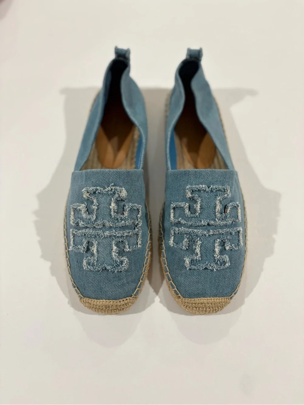 Tory Burch Double T Espadrille Flats | Size 11